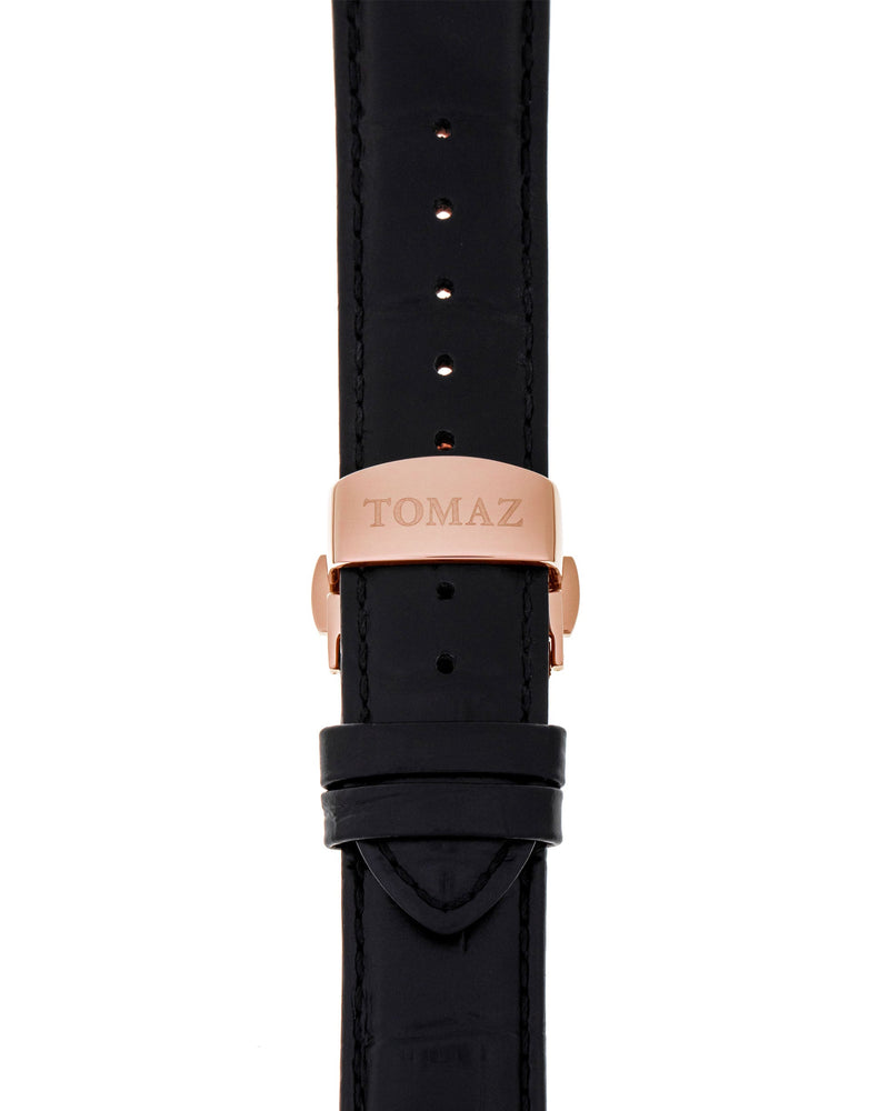 
                  
                    Load image into Gallery viewer, Tomaz Men&amp;#39;s Watch GR02-D4 (Rosegold/Black) Black Leather Strap
                  
                