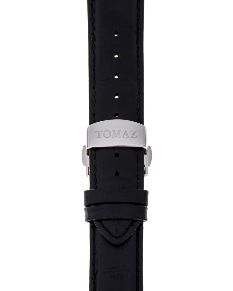 
                  
                    Load image into Gallery viewer, Tomaz Men&amp;#39;s Watch GR02-D2 (Silver/Black) Black Leather Strap
                  
                