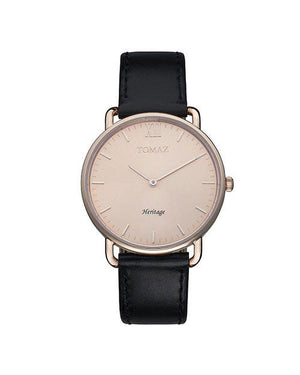 
                  
                    Load image into Gallery viewer, Tomaz Ladies Watch G1L-E (Rosegold/Rosegold) Black Leather Strap
                  
                