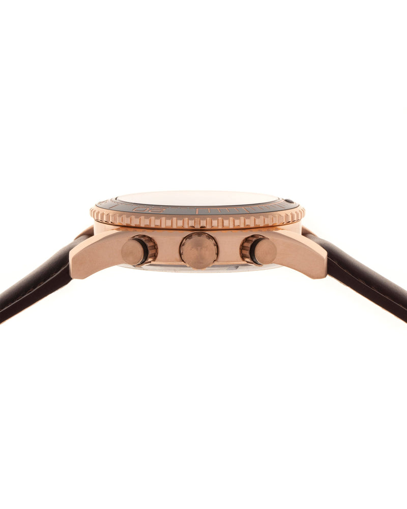 
                  
                    Load image into Gallery viewer, Tomaz Men&amp;#39;s Watch TW012-D8 (Rose Gold/Navy) Coffee Leather Strap
                  
                