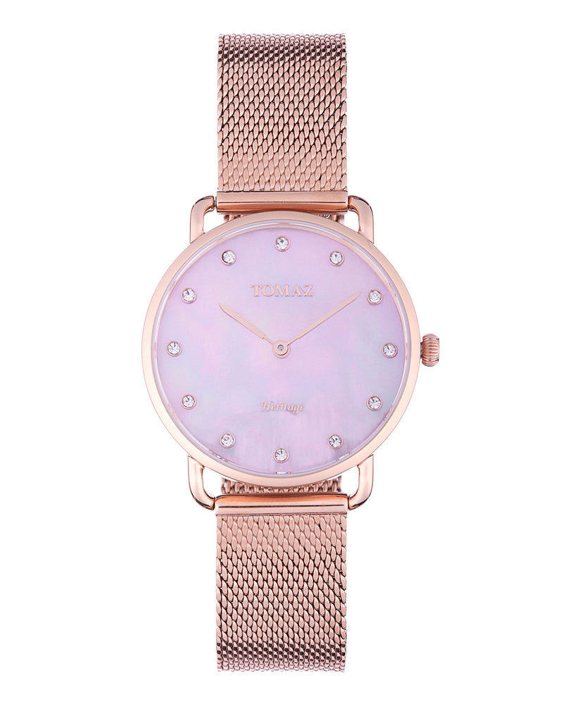 Tomaz Ladies Watch G1L-D3 (Rose Gold/Pink Marble) watches Malaysia, watches for women, watches online, Watches of Switzerland, Watches for sale online, simple watch, ladies watch, watch with Sapphire Crystal, Swarovski watch