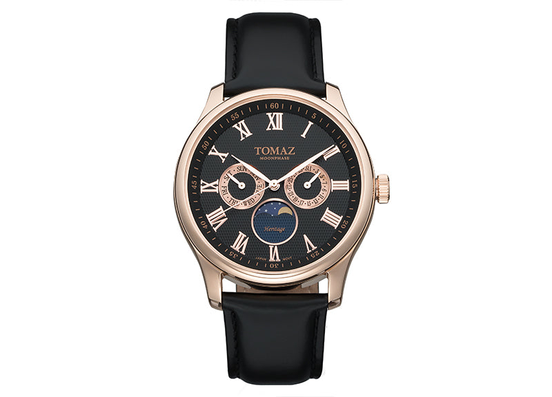 
                  
                    Load image into Gallery viewer, Tomaz Men&amp;#39;s Watch TQ003 (Rose Gold/Black) (1383579254873)
                  
                