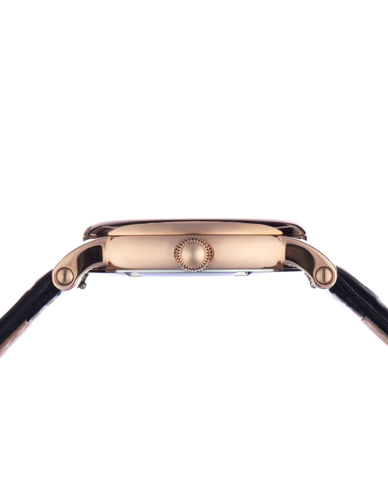 
                  
                    Load image into Gallery viewer, Tomaz Ladies Watch TQ007L-D2 (Rose Gold/Navy) Brown Leather Strap
                  
                