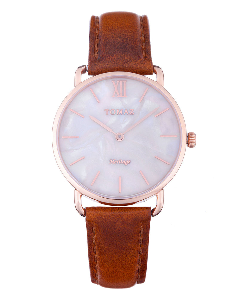 Tomaz Ladies Watch G1L-D3A (Rose Gold/White Marble) watches Malaysia, watches for women, watches online, Watches of Switzerland, Watches for sale online, simple watch, ladies watch, watch with Sapphire Crystal, Swarovski watch