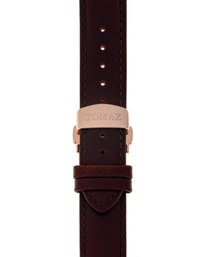 
                  
                    Load image into Gallery viewer, Tomaz Men&amp;#39;s Watch TW012-D8 (Rose Gold/Navy) Coffee Leather Strap
                  
                