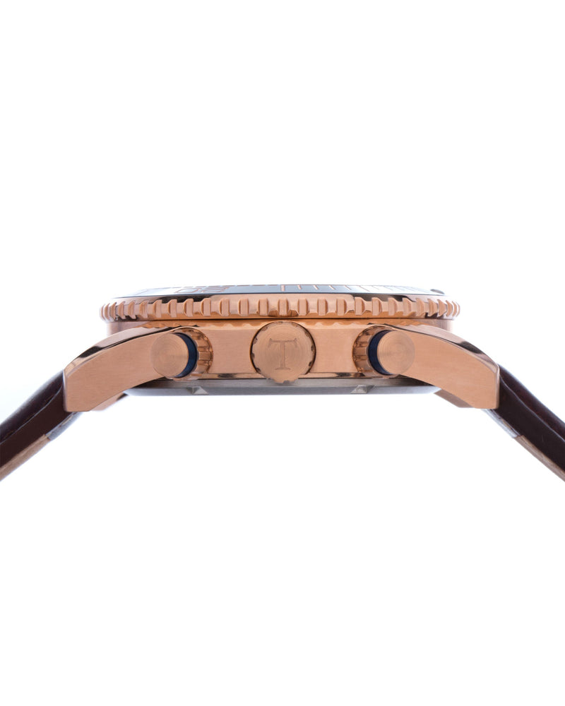 
                  
                    Load image into Gallery viewer, Tomaz Men&amp;#39;s Watch TW012-D2 (Rose Gold/Navy) Coffee Leather Strap
                  
                