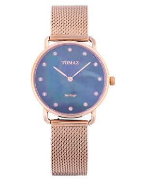 
                  
                    Load image into Gallery viewer, Tomaz Ladies Watch G1L-D12 (Rose Gold/Dark Blue Marble) watches Malaysia, watches for women, watches online, Watches of Switzerland, Watches for sale online, simple watch, ladies watch, watch with Sapphire Crystal, Swarovski watch.
                  
                