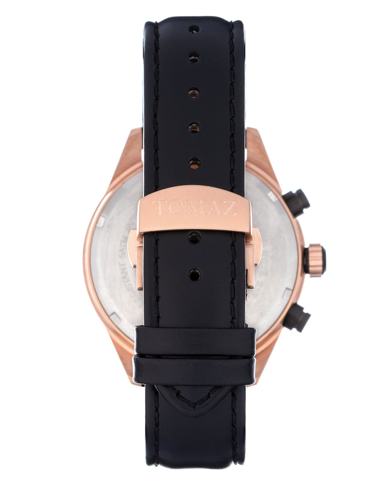 
                  
                    Load image into Gallery viewer, Tomaz Men&amp;#39;s Watch TW011-D1 (Rose Gold/Black) Black Leather Strap
                  
                