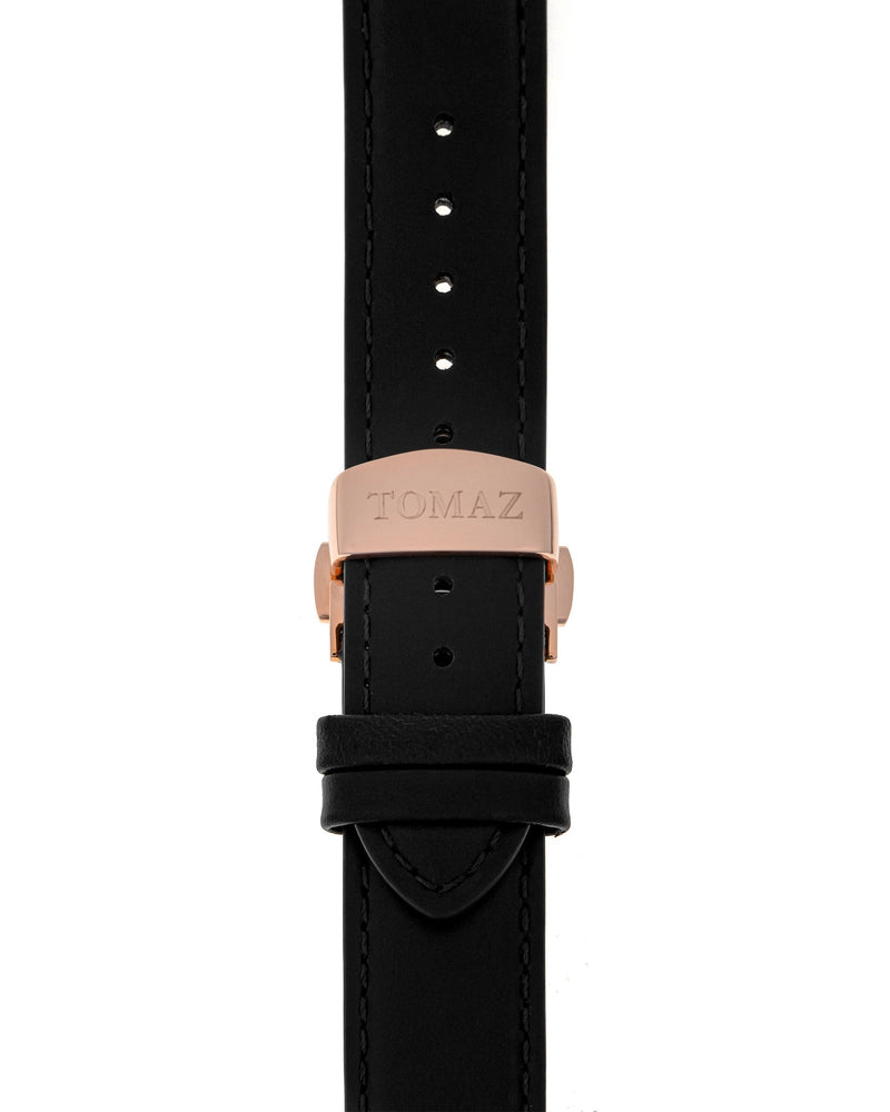 
                  
                    Load image into Gallery viewer, Tomaz Men&amp;#39;s Watch TW012-D9 (Rose Gold/Black) Black Leather Strap
                  
                