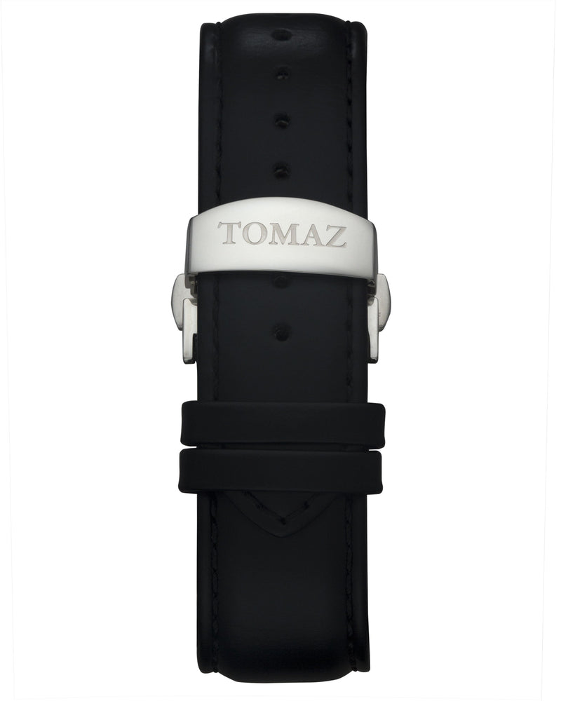 
                  
                    Load image into Gallery viewer, Tomaz Men&amp;#39;s Watch TW009A (Silver/Black) Black Leather Strap
                  
                