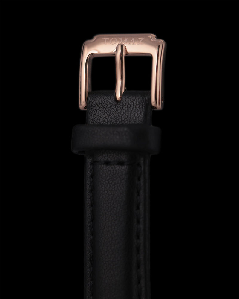 
                  
                    Load image into Gallery viewer, Tomaz Ladies Watch G1LE-D10 Flower (Rose Gold/Black) Black Leather Strap
                  
                