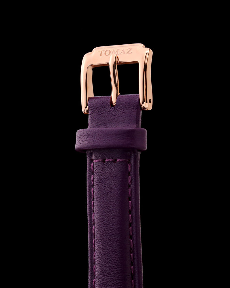 
                  
                    Load image into Gallery viewer, Tomaz Ladies Watch G1LE-D13 Stardust (Rose Gold/Purple) Purple Leather Strap
                  
                
