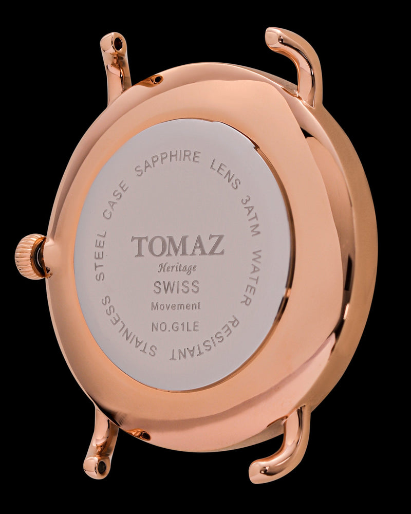 
                  
                    Load image into Gallery viewer, Tomaz Ladies Watch G1LE-D18 Butterfly (Rosegold/Black) Black Leather Strap
                  
                