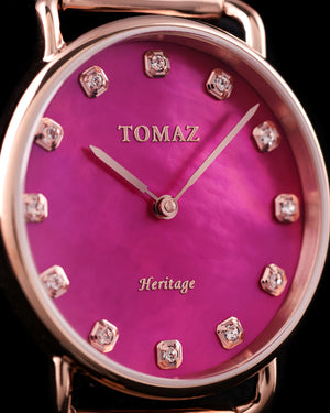 
                  
                    Load image into Gallery viewer, Tomaz Ladies Watch G1LE-D2 (Gold/Pink) Gold Mesh Strap
                  
                