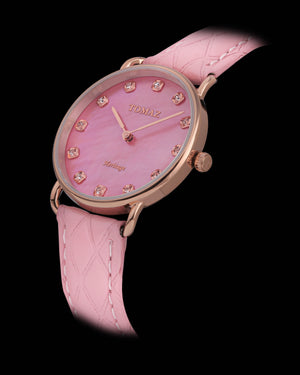 
                  
                    Load image into Gallery viewer, Tomaz Ladies Watch G1LE-D6 Marble (Rose Gold/Pink) Pink Leather Strap
                  
                