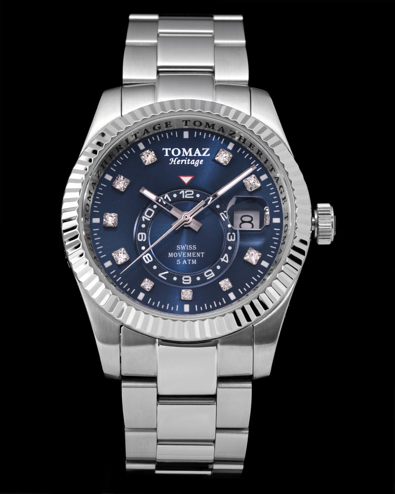 Tomaz Men's Watch G4M-D3S (Silver/Blue) Silver Stainless Steel