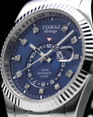 
                  
                    Load image into Gallery viewer, Tomaz Men&amp;#39;s Watch G4M-D3S (Silver/Blue) Silver Stainless Steel
                  
                