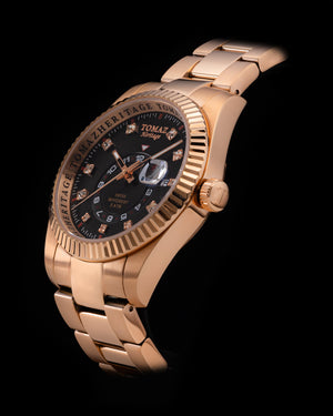 
                  
                    Load image into Gallery viewer, Tomaz Men&amp;#39;s Watch G4M-D5S (Rosegold/Black) Rosegold Stainless Steel
                  
                