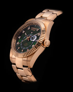 
                  
                    Load image into Gallery viewer, Tomaz Men&amp;#39;s Watch G4M-D2S (Rosegold/Green) Rosegold Stainless Steel
                  
                