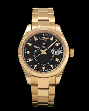 
                  
                    Load image into Gallery viewer, Tomaz Men&amp;#39;s Watch G4M-D1S (Gold/Black) Gold Stainless Steel
                  
                