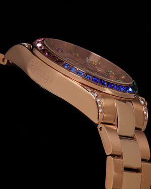 
                  
                    Load image into Gallery viewer, Tomaz Ladies Watch GR02L-D6 (Rosegold) with Rainbow Swarovski (Rosegold Stainless Steel)
                  
                