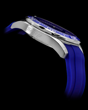 
                  
                    Load image into Gallery viewer, Trident GR03A-D9 (Silver/Blue) Blue Silicone Strap
                  
                