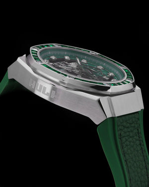 
                  
                    Load image into Gallery viewer, Marvel Hulk TQ023F-D3 (Silver/Green) with Green Crystal (Green Leather with Silicone Strap)
                  
                