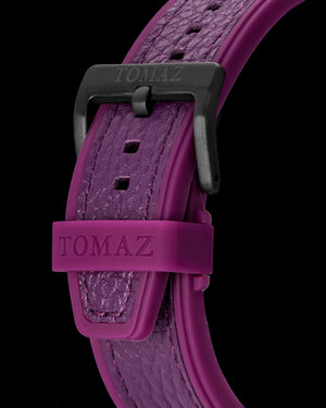 
                  
                    Load image into Gallery viewer, Marvel Thanos TQ023I-D2 (Black) with Rainbow Crystal (Purple Leather with Silicone Strap)
                  
                