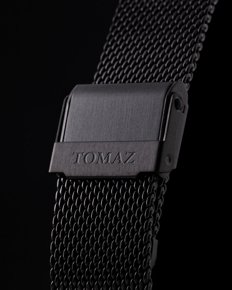 
                  
                    Load image into Gallery viewer, Tomaz Ladies Watch TQ017L-D19 Stardust (Black) with Rainbow Swarovski (Black Mesh Strap)
                  
                