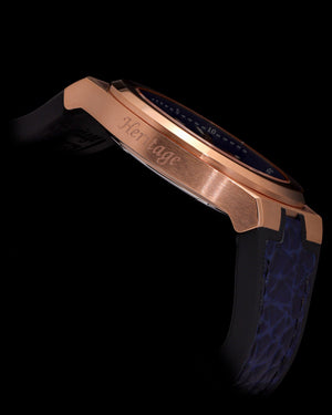 
                  
                    Load image into Gallery viewer, Tomaz Men&amp;#39;s Watch TQ029M-D4 (Rosegold/Blue) Blue Silicone Strap
                  
                