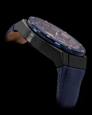 
                  
                    Load image into Gallery viewer, Romeo XL TQ030-D22 (Black/Blue) Blue Leather Strap
                  
                