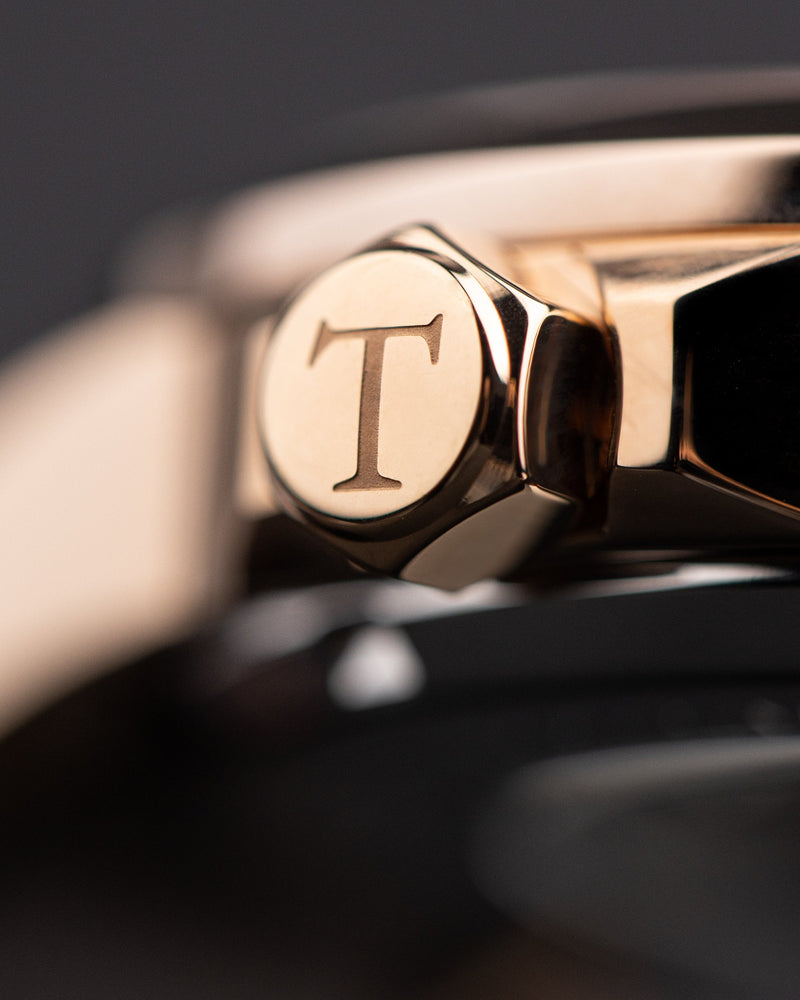 
                  
                    Load image into Gallery viewer, Tomaz Men&amp;#39;s Watch TW003-D2 (Rosegold/Black) Coffee Leather Strap
                  
                