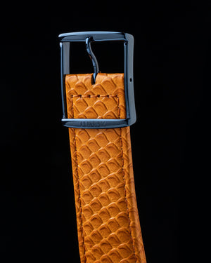 
                  
                    Load image into Gallery viewer, Tomaz Men&amp;#39;s Watch TW003B-D1 (Black/Orange) Orange Salmon Leather Strap
                  
                