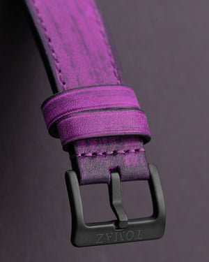 
                  
                    Load image into Gallery viewer, RAWR III TW024C-D1 (Black) with Rainbow Swarovski (Purple Plain Strap)
                  
                