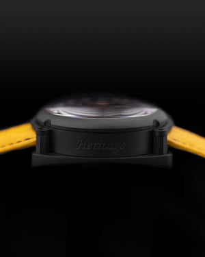 
                  
                    Load image into Gallery viewer, Xavier TW026-D6C (Black) Yellow Leather Strap
                  
                