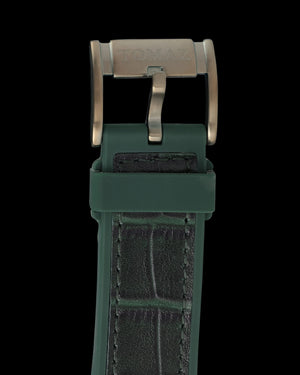 
                  
                    Load image into Gallery viewer, Colt M4 TW029B-D7 (Green/Black) with Gold Swarovski (Green Leather with Rubber Strap )
                  
                