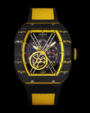 
                  
                    Load image into Gallery viewer, Colt M4 TW029C-D2 Gun Metal (Silver/Yellow) Yellow Leather with Rubber Strap
                  
                