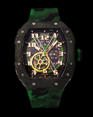 
                  
                    Load image into Gallery viewer, Colt M4 TW029D-D2 (Green) Green Camouflage Leather with Silicone Strap
                  
                