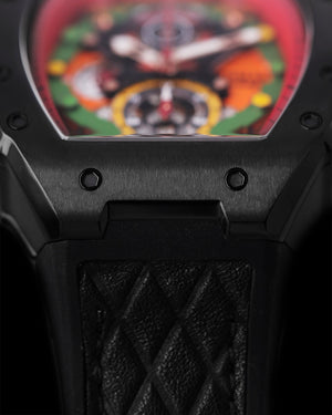 
                  
                    Load image into Gallery viewer, AK47 TW032-D18 (Black/Red) Black Leather with Rubber Strap
                  
                