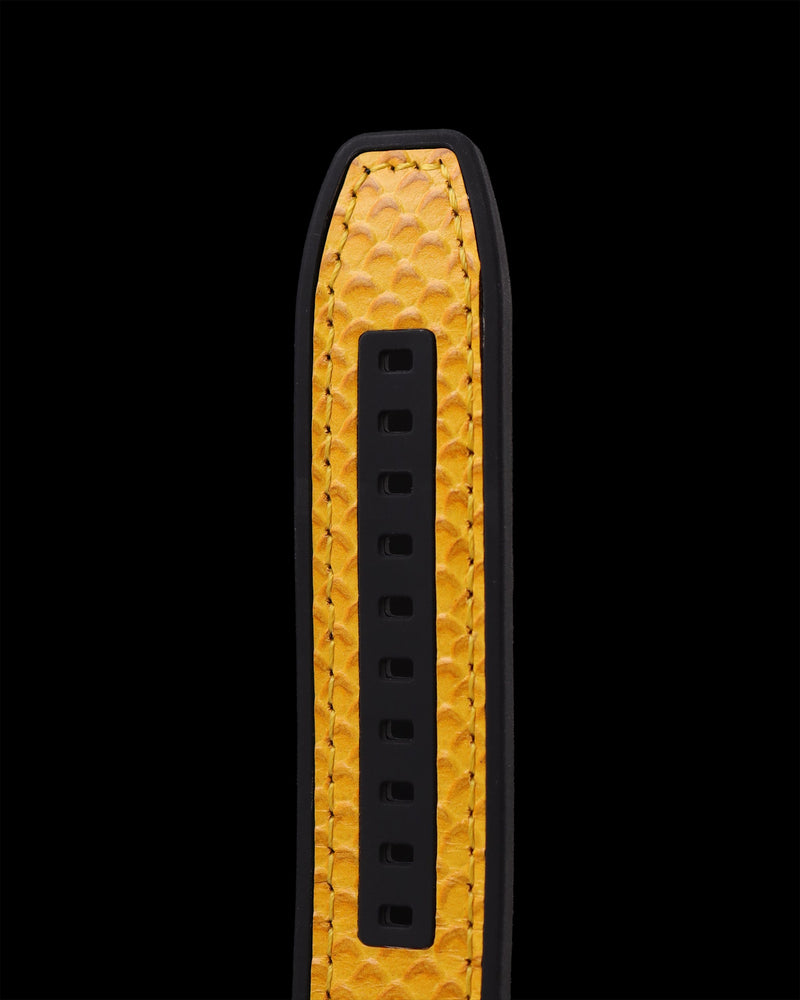 
                  
                    Load image into Gallery viewer, AK47 TW032-D8 (Black/Yellow) Yellow Leather with Rubber Strap
                  
                