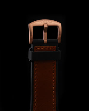 
                  
                    Load image into Gallery viewer, Xavier XL TW033-D10 (Rosegold/Blue) with Blue Swarovski (Brown Leather Strap)
                  
                