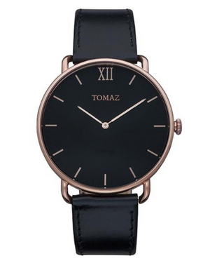 
                  
                    Load image into Gallery viewer, Tomaz Man&amp;#39;s Watch G1M-A (Rosegold/Black) Black Leather Strap
                  
                