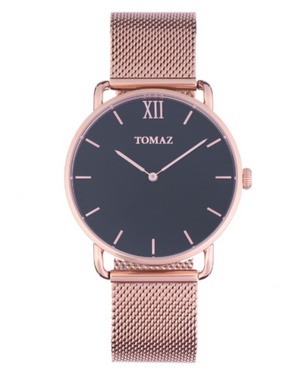 
                  
                    Load image into Gallery viewer, Tomaz Man&amp;#39;s Watch G1M-D3 (Rose Gold/Navy) Rosegold Mesh Strap
                  
                