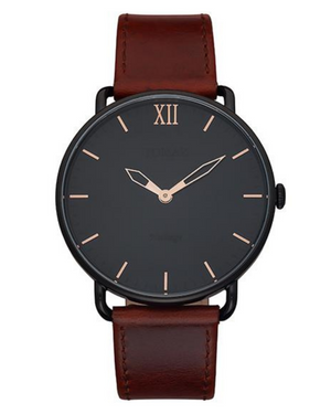 
                  
                    Load image into Gallery viewer, Tomaz Man&amp;#39;s Watch G1M-D (Black) Wine Leather Strap
                  
                