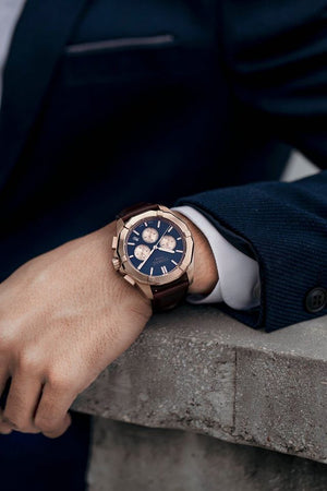 
                  
                    Load image into Gallery viewer, Tomaz Men&amp;#39;s Watch TW008 (Rose Gold/Navy) (1650886639705)
                  
                