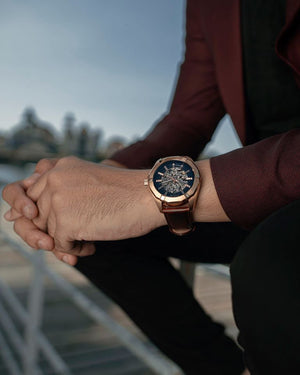 
                  
                    Load image into Gallery viewer, Tomaz Men&amp;#39;s Watch TW009B (Rose Gold/Navy) -1st ver. (1489331912793)
                  
                